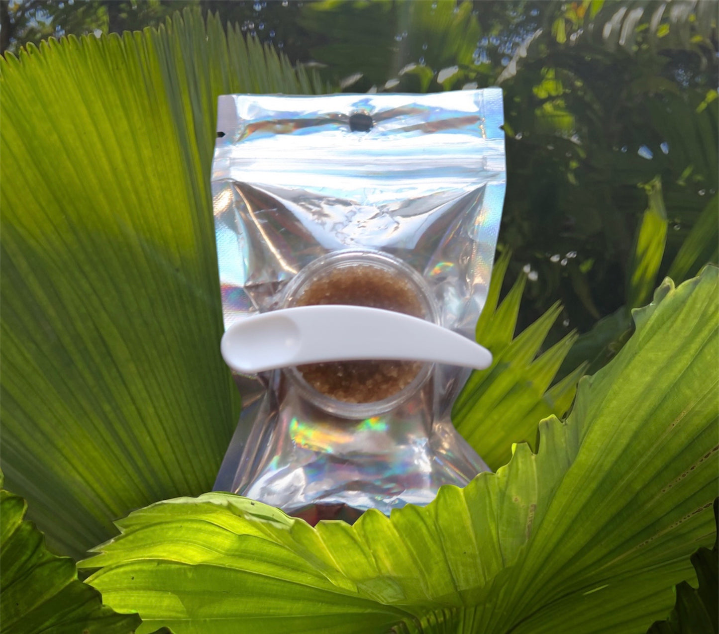 BROWN SUGAR LIP SCRUB w/ mini cosmetic spatula