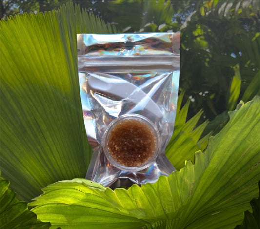 BROWN SUGAR LIP SCRUB w/ mini cosmetic spatula